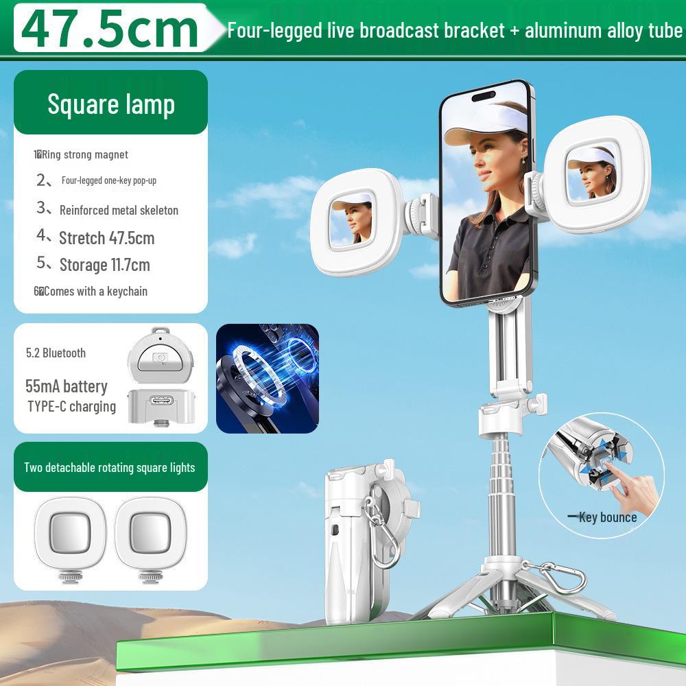 New P15C Magnetic Selfie Stick with Bluetooth Remote – Portable Travel Stand for Photos & Live Streaming