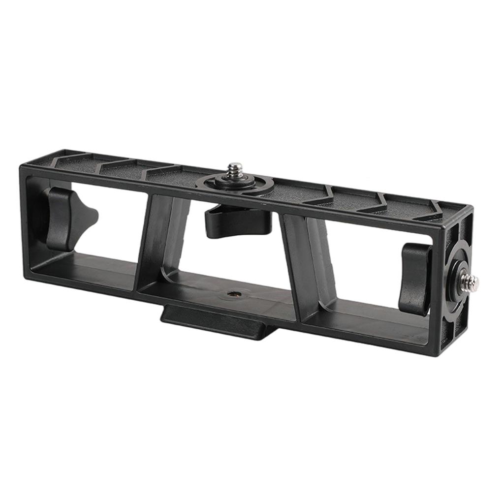 3-Position Phone Holder Tripod Cell Phones Stabilizer Mount for Live Streaming Mobile Phones Camera Extension Bracket