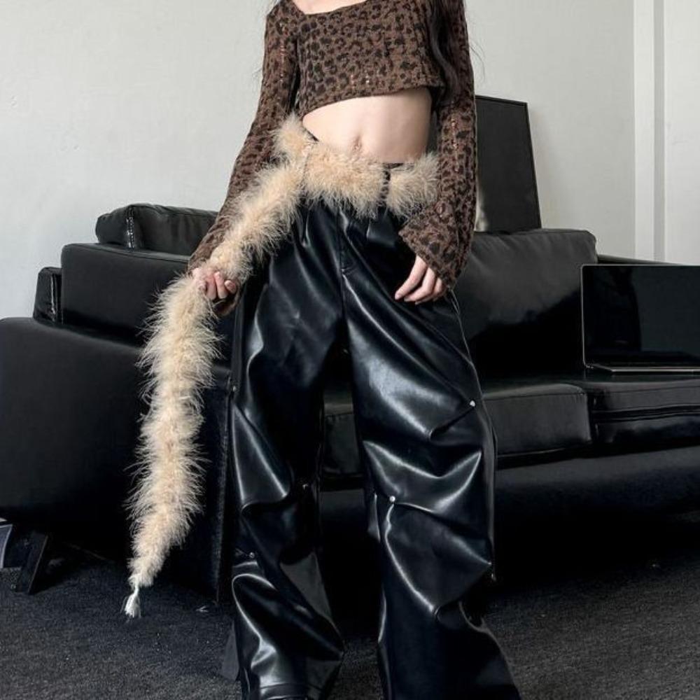 

Винтажный длинный пояс из перьев, пушистый аксессуар для костюмов для джазовых танцев, плюшевый пояс с кисточками, аксессуары для талии хаки