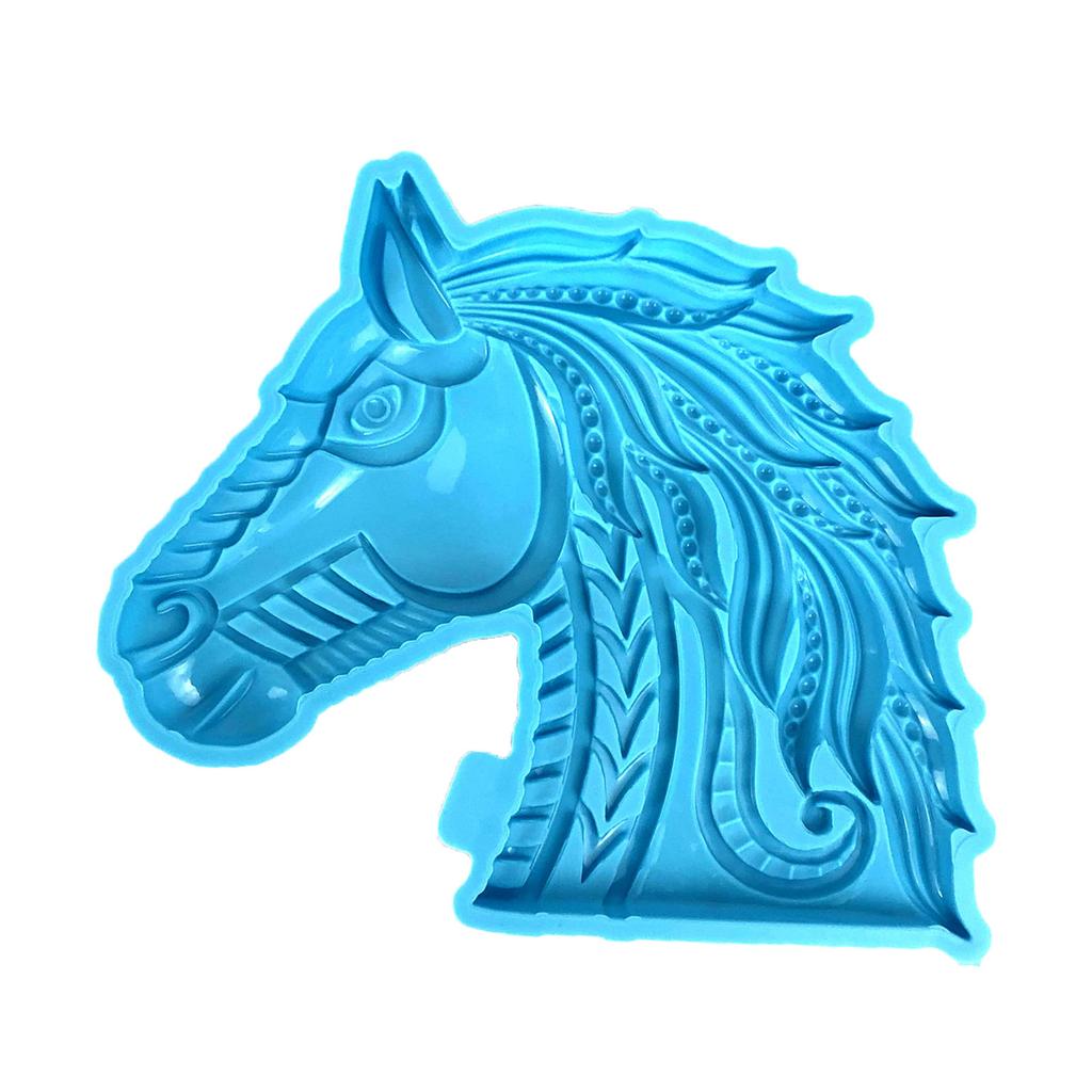 Silicone Mold Epoxy Resin Casting Molds for Horse Shaped Wall Decor Suitable for Home Farm Decor Door Doorplate