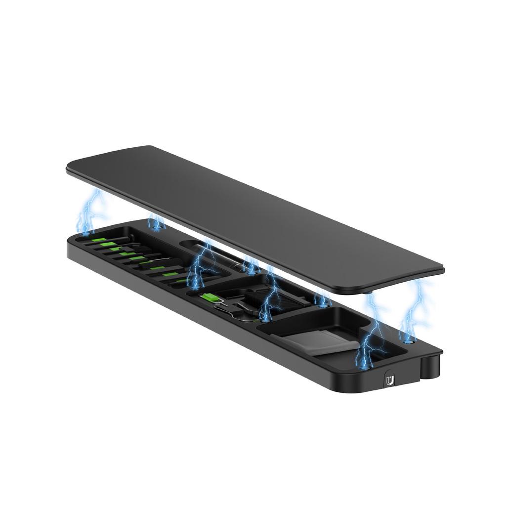 QS22 Multifunktionale Reinigungsset: 22-in-1 Leder-Schwamm & Büro-Handgelenkauflage für Tastatur