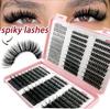 Individual Spiky Lashes Cluster Eyelashes Kit Natural Mix 30P/40P/60P/80P/100P False Eyelashes 9-16mm Cruelty Free