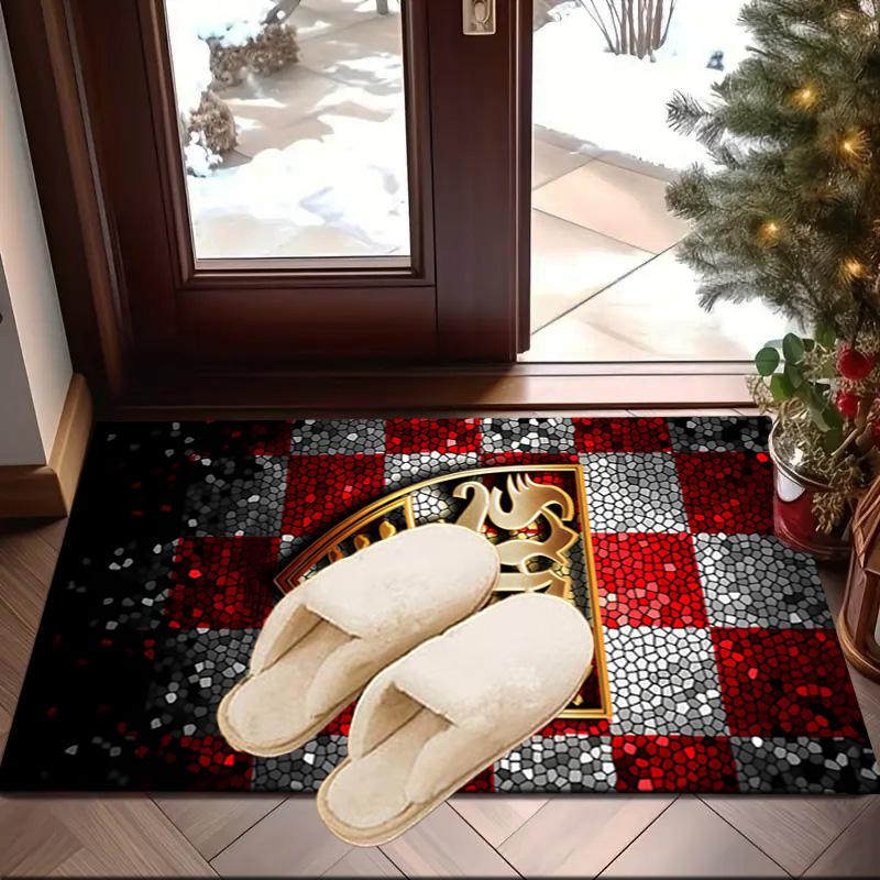 Vfb Fc Crest Printed Area Rug for Office, Chair Rug, Decorative Carpet Floor Mat, Large Size Fan gifts Christmas gifts