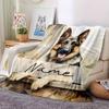 German Shepherd Home Customize Your Name Blankets Soft And Cozy For All Seasons Perfect For Picnics Sofa Office Bed Living Room Ideal Gift For Friends