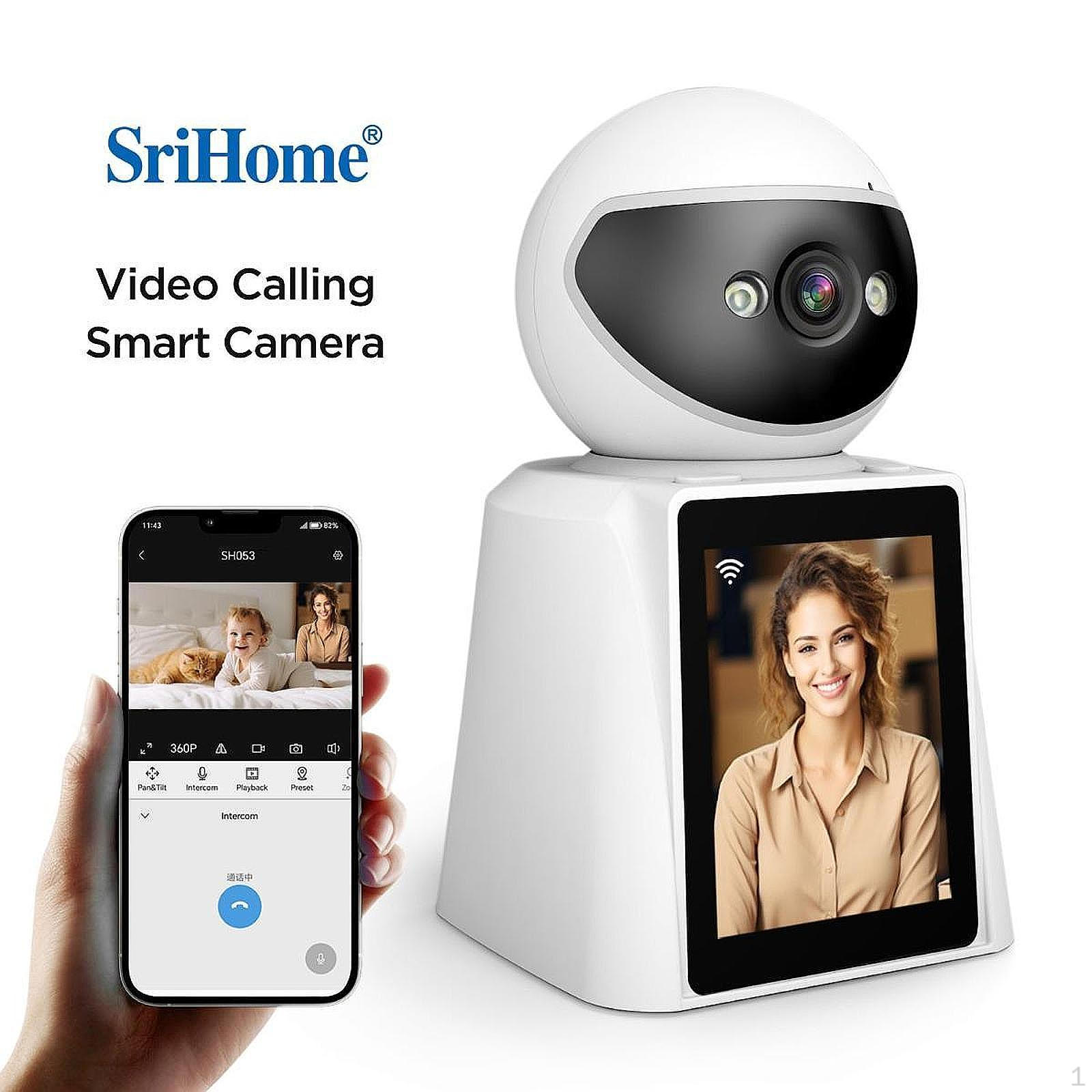 

Video Call Security Camera Nanny for Indoor Store Pet