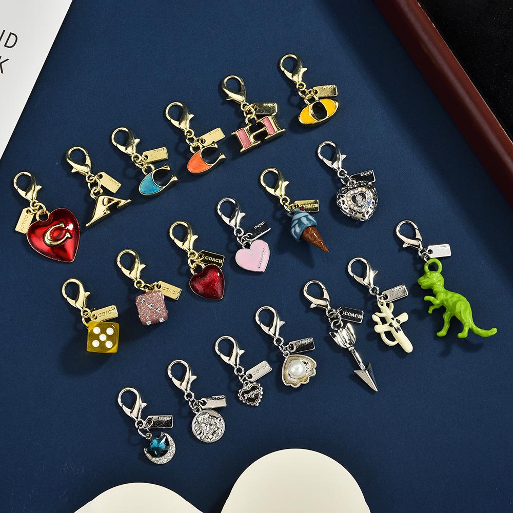 Creative Dinosaur Cartoon Ice Cream & Fruit Keychain Pendant