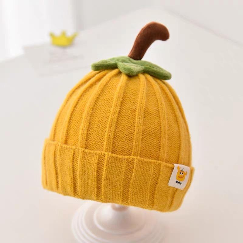 Autumn and winter hard to keep warm cute wool hat children's hat boys and girls baby pullover knitted hat baby hat
