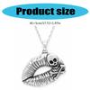 Skull Lips Necklace Alloy Necklace Unique Designs Fashionable Accessories for Trendsetters Seek Distinctive Styles