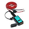 12V Motorcycle USB Socket with Digital Battery Voltage Display