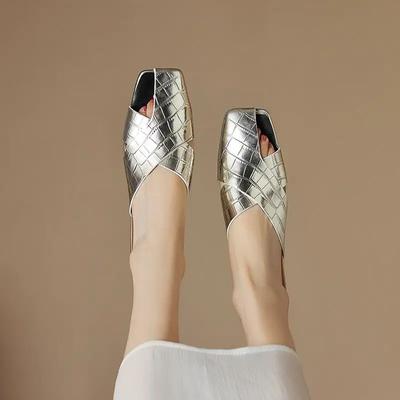 Shoes Mules Slides Job Women's Slippers And Ladies Sandals Flat Unique Pvc Summer 2025 With Premium Stylish Eva Footwear