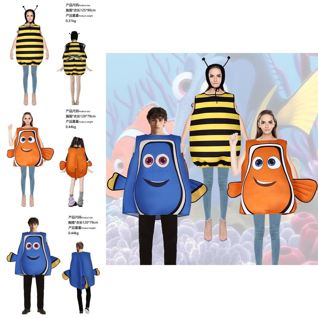 Finding Nemo Character Costume With Polyester Material For Cosplay And Parties