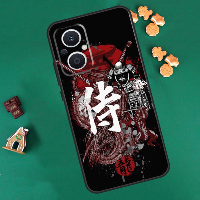 Samurai Japan Art Case For OPPO Reno 10 Pro 4Z 5Z 8T 4 5 6 7 8 Lite OPPO Find X6 Pro X3 X2 Neo X5 Lite Cover