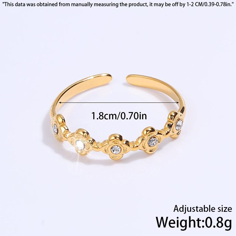 New Stainless Steel Ring - Stylish and Simple, Featuring Butterfly Wheat Ears, Versatile and High-end Style Finger Ring, Titanium Steel Ring