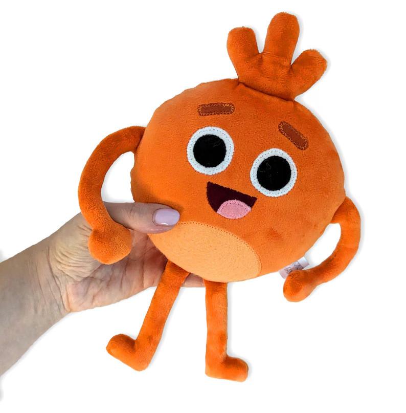 Grumble Bumble Nums Plush Toy Animal With Crystal Soft Filling For Kids And Collectors оранжевый