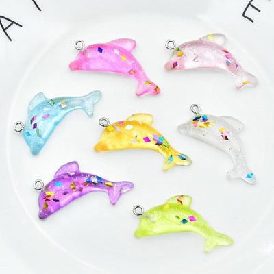 Ocean Series Resin Dolphin & Whale Keychain Pendant