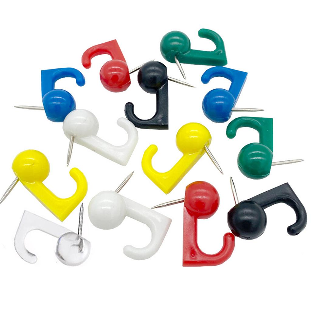 30/50 Pcs Push Pin Hooks Decorative Pin Tacks Wall Thumb Tacks Hook Office School Supplies for Photo Wall Bulletin Board