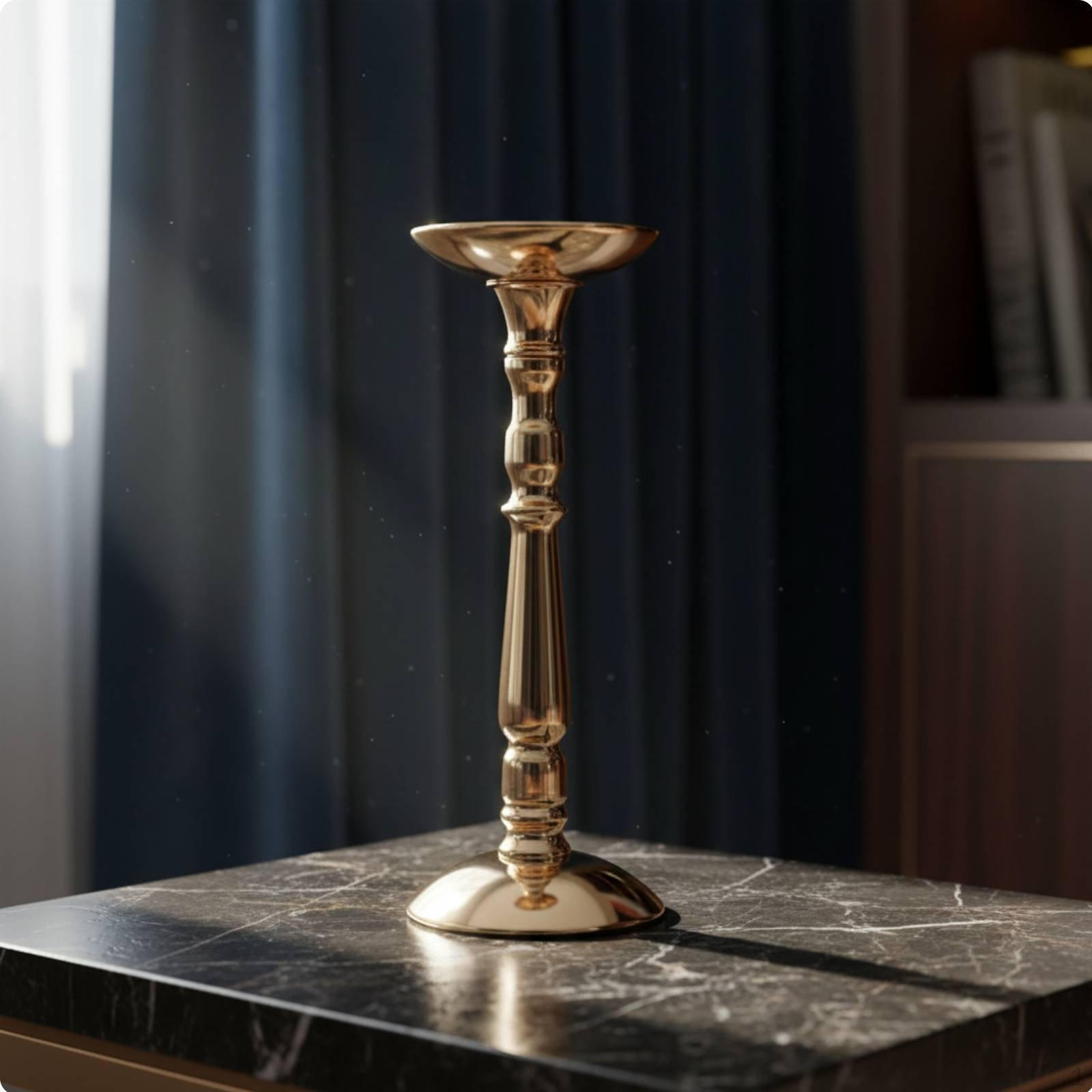 Roman Column Candle Stand Decorative Centerpiece Holder Iron Candlestick