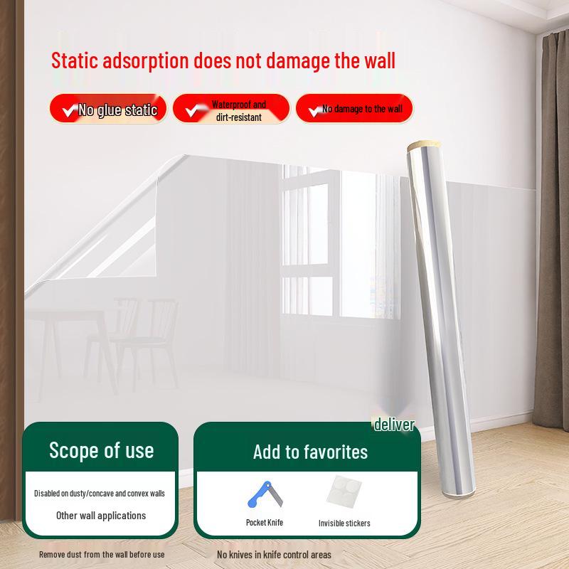 

Прозрачные электростатические наклейки на стену: Пленка для декора и защиты детской комнаты 40cm x 1m