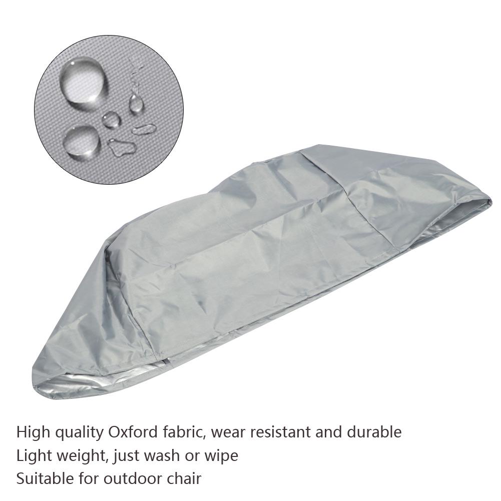50.8x45.7x35.6cm 210D Oxford Cloth Chair Cover Rainproof Sunproof Chair Protective Dust CoverGray