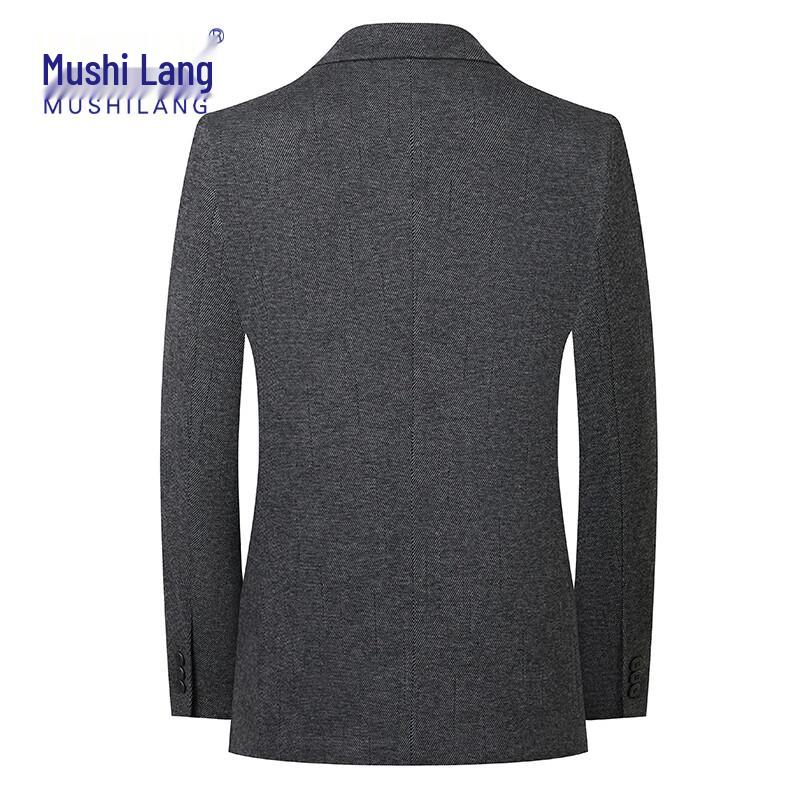 Men's Slim-Fit Wool Blend Business Suit Jacket