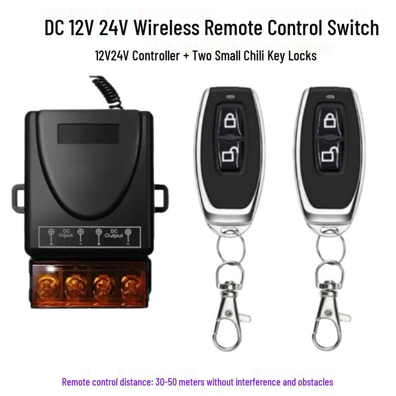 Multi-Voltage Wireless Remote Control Switch for Water Pumps and Electric Vehicle Lighting