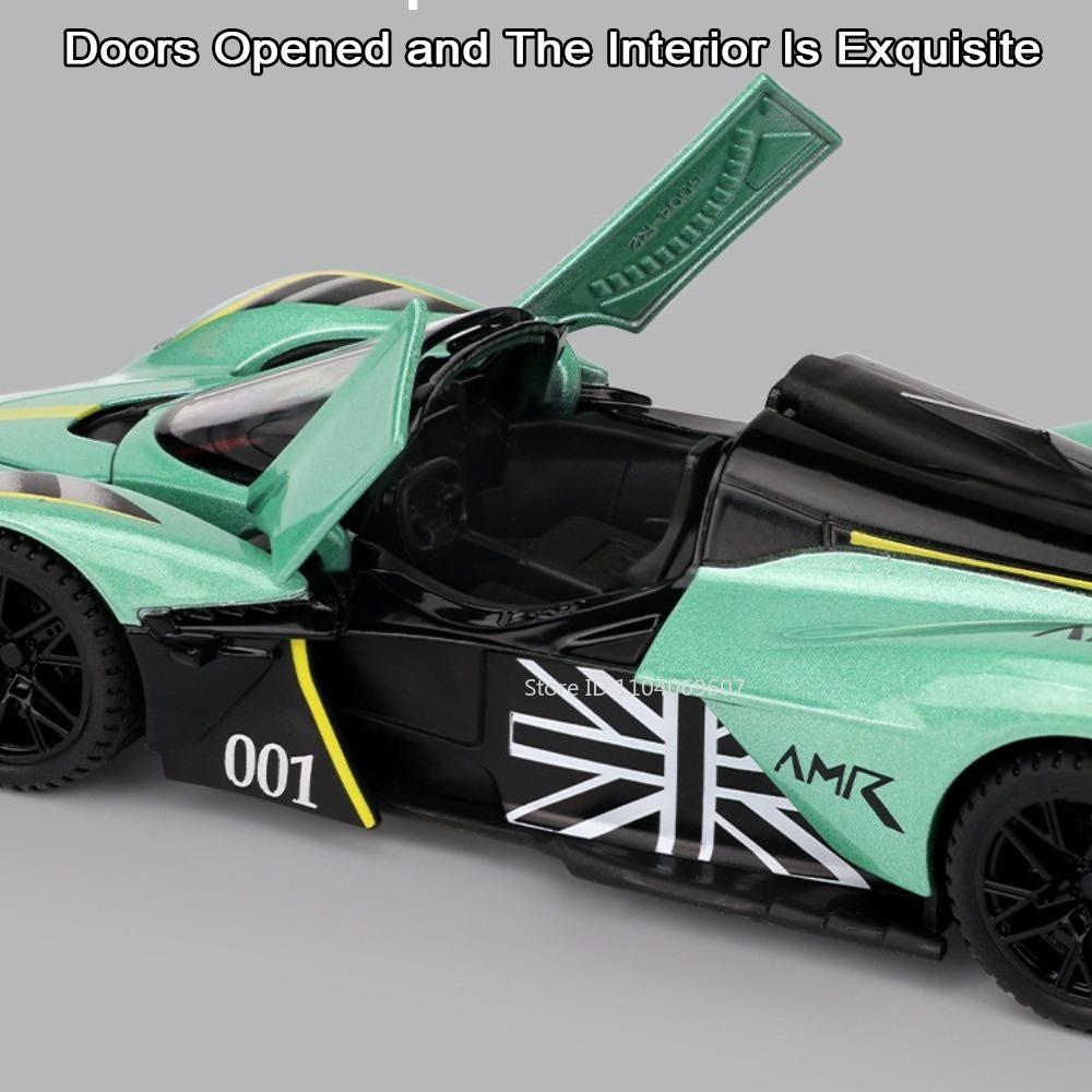 1:32 Valkyrie Vulcan Model Sports Car Toy Alloy Diecast Pull Back Models Cars Collection Vehicles Sound Light Kids Toys Gifts