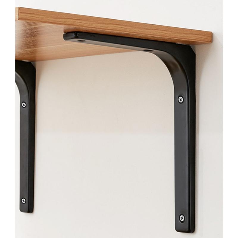 2 Pieces L-Shape Floating Shelf Brackets Invisible Shelf Support Right Angle Metal Wall Mounted Brackets Easy to Install