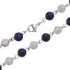 Lapis Lazuli and Zircon Choker Necklace - Hip Hop Style for Men and Women