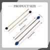 4Pcs Marimba Mallets Drumsticks Tools with Storage Bag Wood Handle Drum Glockenspiel