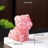 Resin Tiger Figurine Home Decor With Natural Crystal For Living Room Display