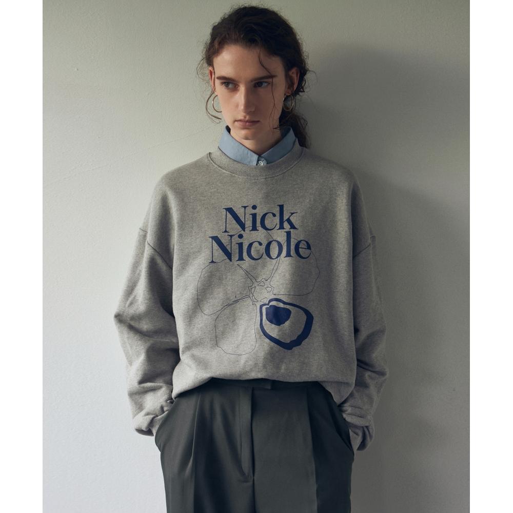 

NICKNICOLE СВИТШОТ NICOLE FLOWERСЕРЫЙ