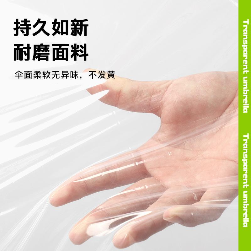 

16-Bone automatic long-shank EVA transparent umbrella Straight umbrella