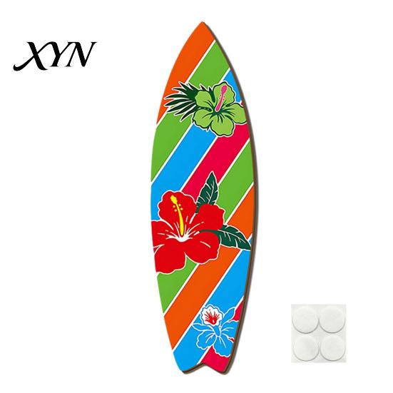 Wooden Surfboard Sign Hawaiian Wall Art, Tropical Beach Decor Sign, Summer Aloha Theme Hanging Plaque Durable for Living Room Kids Room, Coastal Ocean