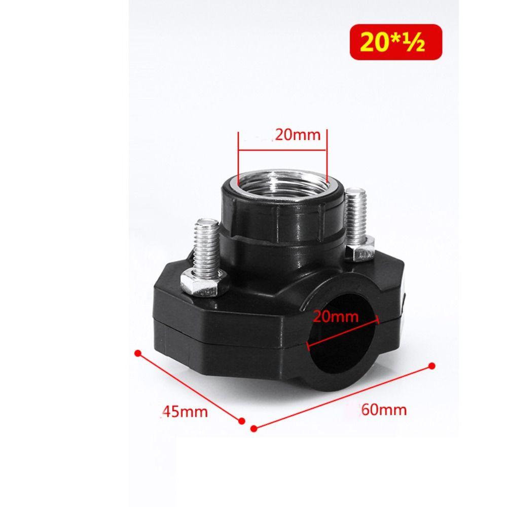 Professional Female Thread PE Water Pipe Connector Repairing Durable Tee Connectors Leak-Proof Water Splitter Garden