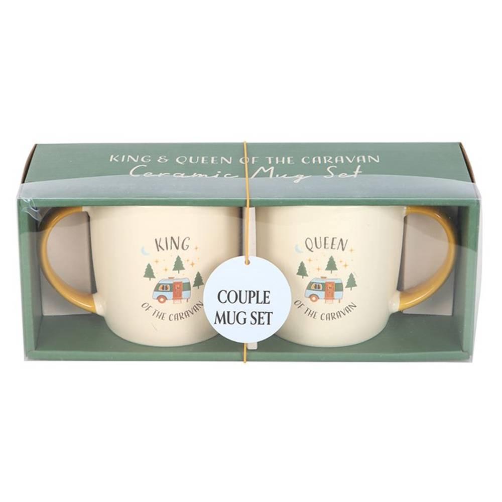 Something Different Camping King And Queen 400ml Mug (Pack of 2)