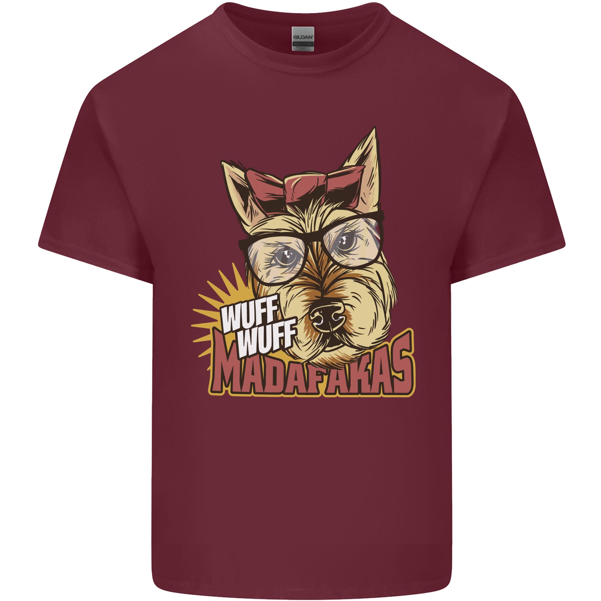 Wuff Wuff Madafacas Funny Dog Unisexs Light Cotton TShirt S