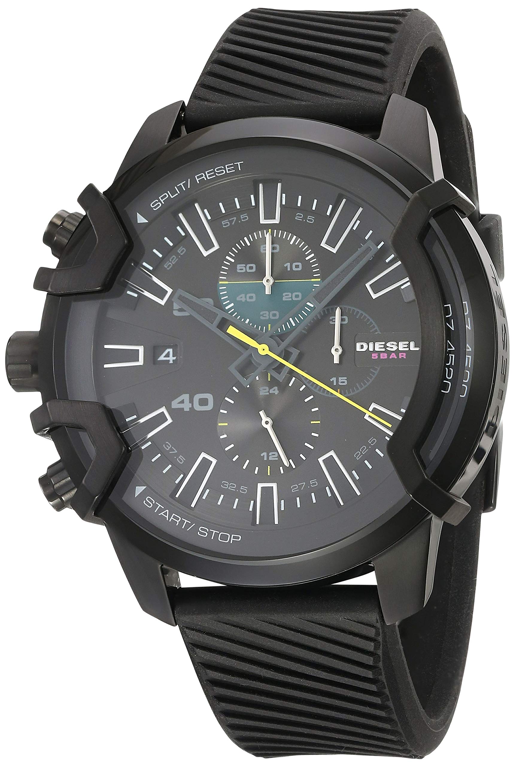 

Diesel Glyph Chronograph Black Tone Stainless Steel Watch DZ4520 Men s чорний