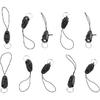 10Pcs Black Detachable Buckle Mobile Phone Accessories, Small Sling Anti-Lost Lanyard Cords, Pendant Buckle Small Sling, Used for Mobile Phone
