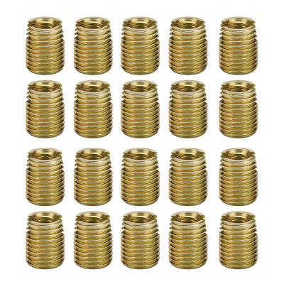 20 Adet 302 Karbon Çelik Kendiliğinden Kılavuzlu Dişli Ekleme Aksesuarları(İç M10*1.5 Dış M14*1.5)