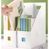 2PCS Multi-Function Magazine Holder File Organizers - White, Lightweight & Portable for Home Office Use, Document Organizer