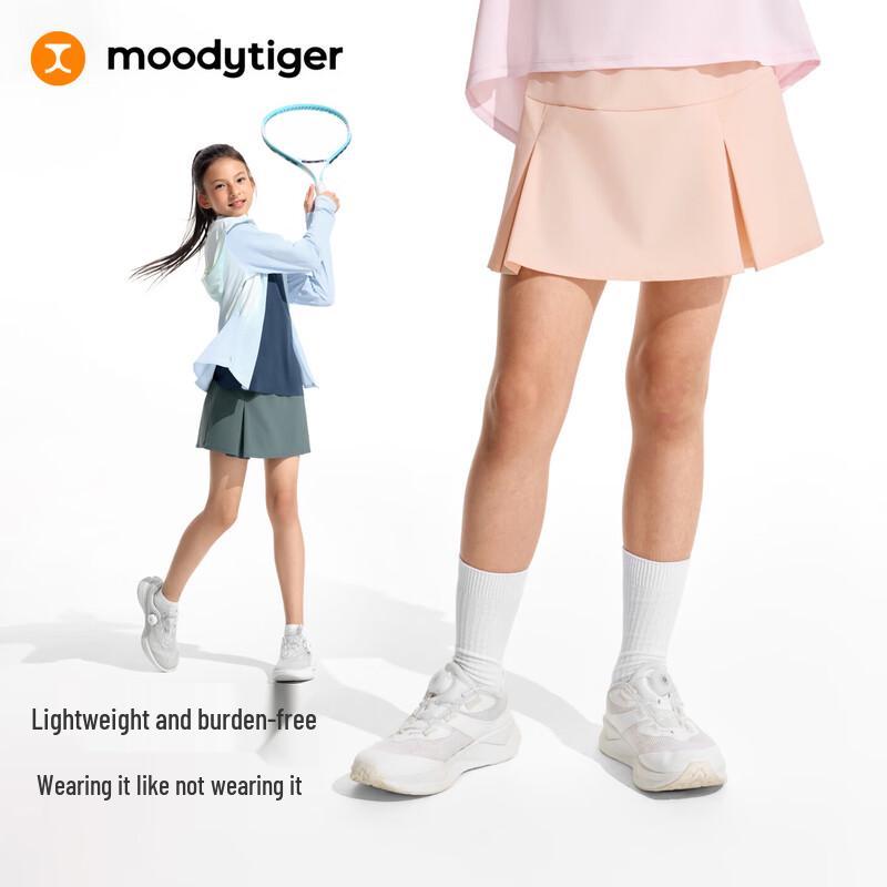 Moodytiger Girls' Lightweight Breathable Pleated Skirt