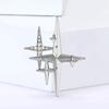 Ramadan Rhinestone Star Brooches for Women Unisex Glossy Moon Pins Office Party Friend New Year Gifts Jewelry Accessories