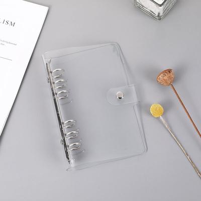 1Pc Transparent Color Plastic Clip File Folder Notebook Loose Leaf Ring Binder Planner Agenda School Office Supplies