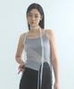Mualeumoa Oblique String Sleeveless Top-Gray