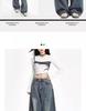 Unisex American Retro High-Waist Wide-Leg Jeans: Spring & Autumn, Loose, Slimming, Drapey, Floor-Length Straight-Leg Style.