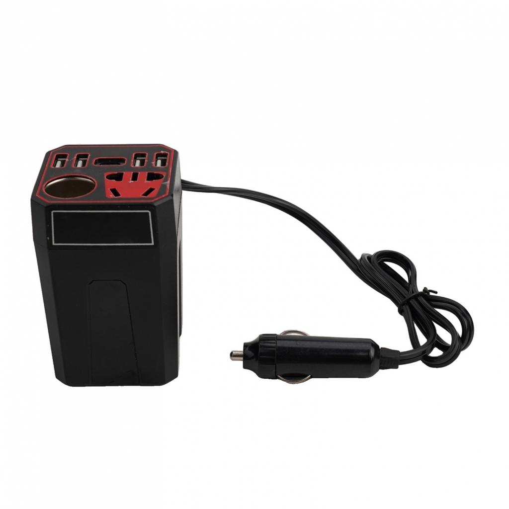 Inversor de Potência 12V 24V com Porta USB para Carregamento de Eletrônicos Domésticos