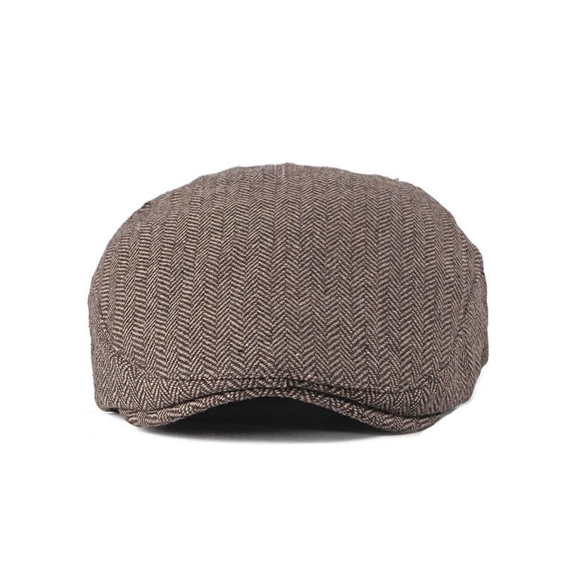 Spring Autumn Newsboy Caps for Men Classic Herringbon Beret Hat Men's Gatsby Painter Hats