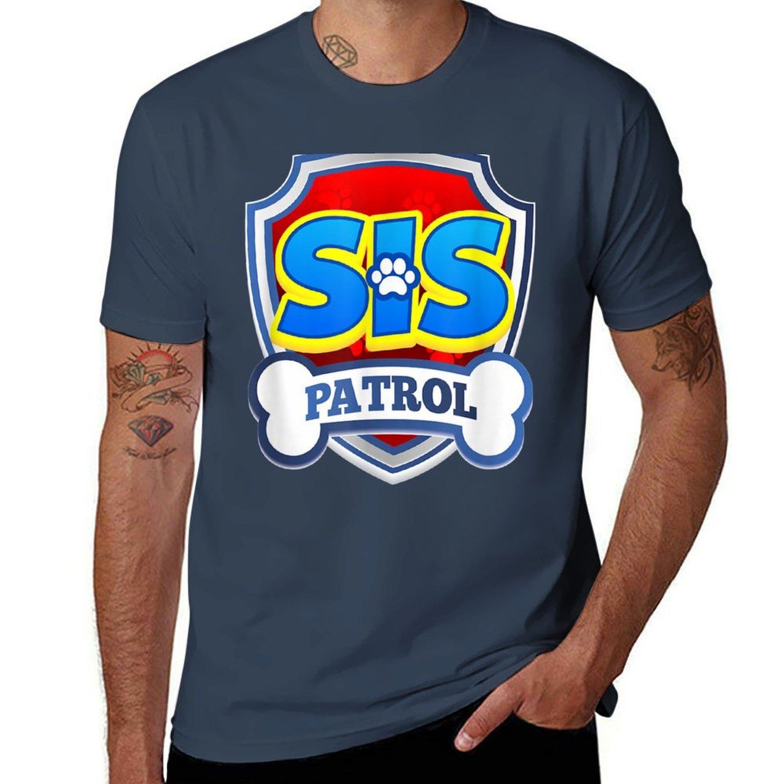 Sis Patrol Dog Funny Gift Tshirt Nonshrink Basic Cotton Tshirt S
