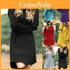 Cozy Womens Winter Long Sleeve Tunic Tops Pullover Hoodie Dress In Six Colors