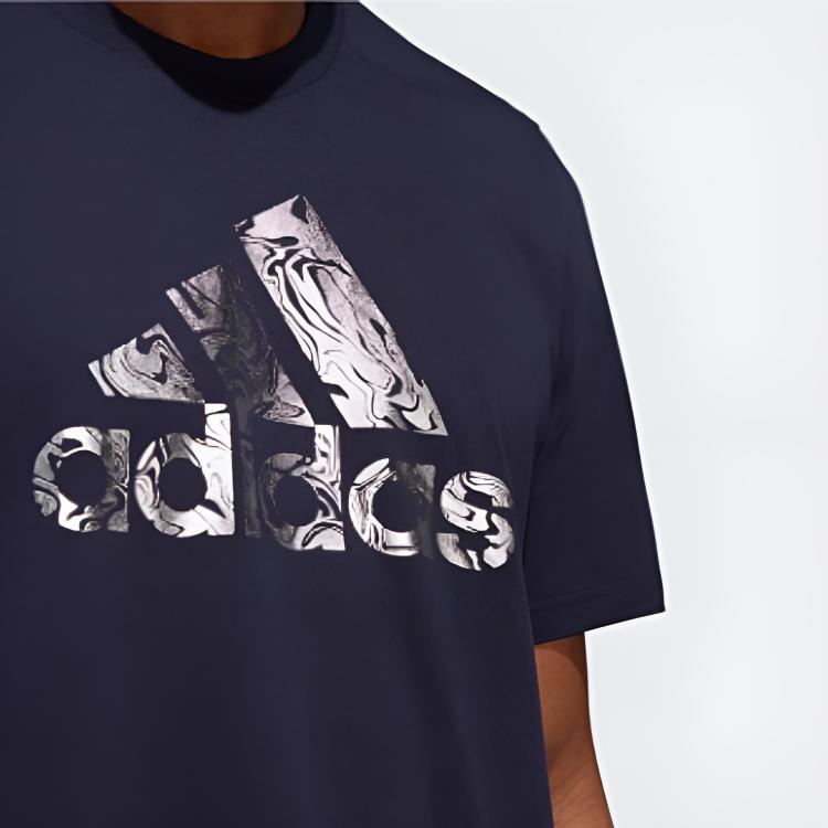 Adidas T Shirts Men's Legend Ink Crew Neck Moderate Straight Fit HK9159